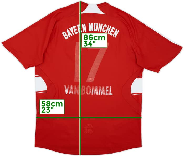 2007-08 Bayern Munich Home Shirt van Bommel #17 - 4/10 - (XL)