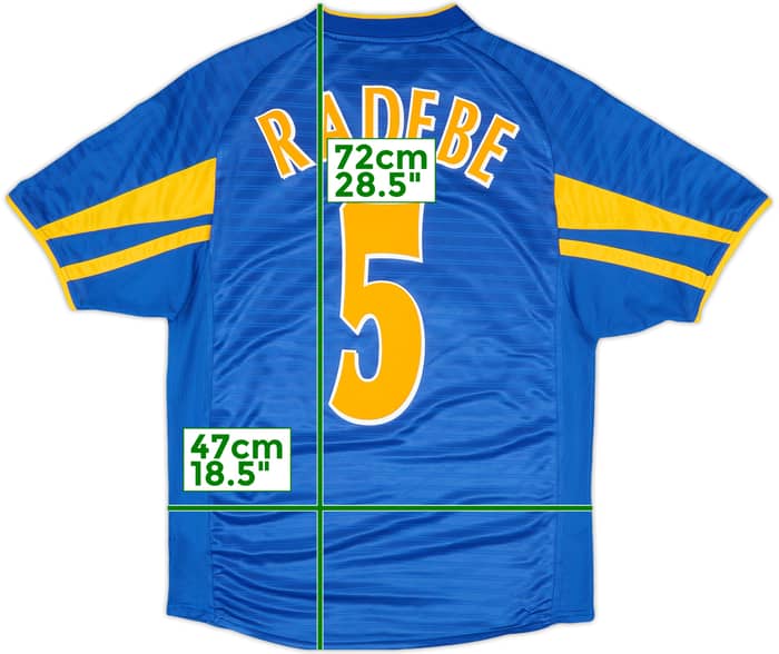2001-03 Leeds United Away Shirt Radebe #5 - 7/10 - (S)