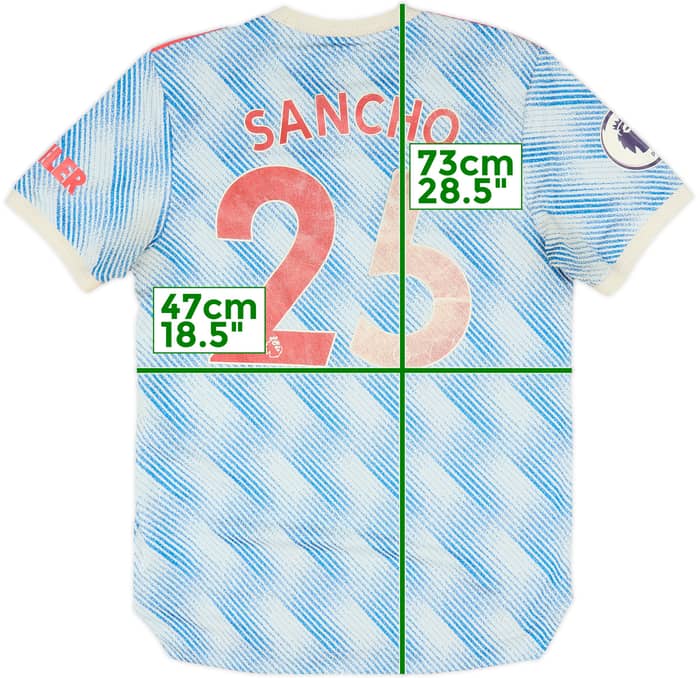 2021-22 Manchester United Authentic Away Shirt Sancho #20 - 4/10 - (M)