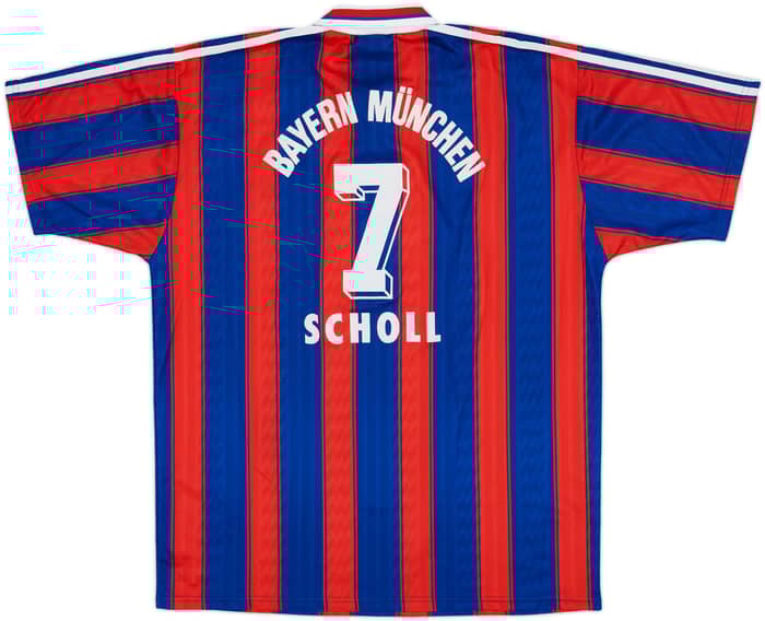 1995-97 Bayern Munich Home Shirt Scholl #7 - 8/10 - (XL)