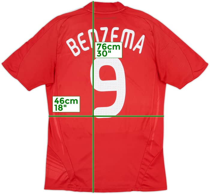 2007-08 France Away Shirt Benzema #9 - 5/10 - (S)