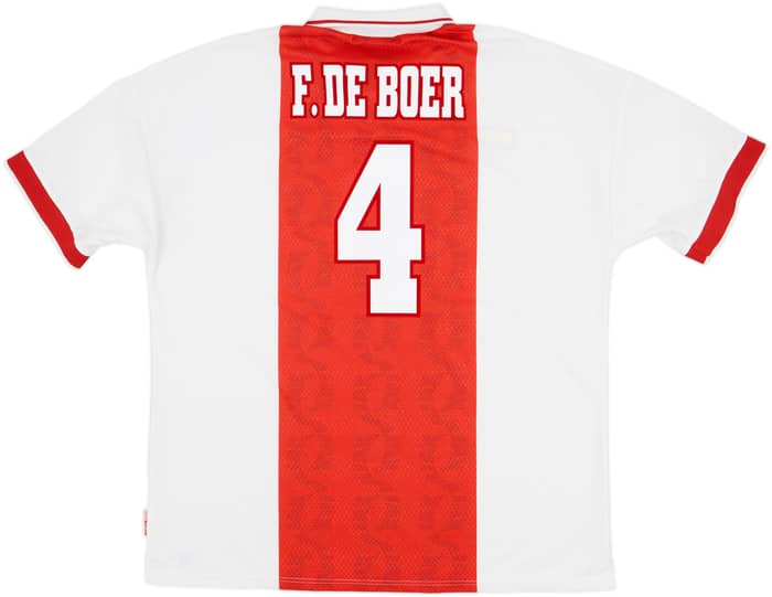 1998-99 Ajax Home Shirt F.De Boer #4 - 8/10 - (XXL)