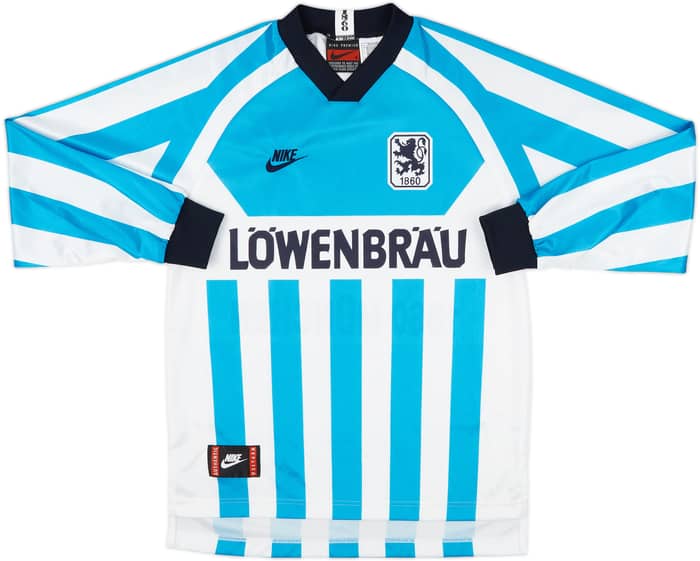 1995-96 1860 Munich Home L/S Shirt - 8/10 - (S)