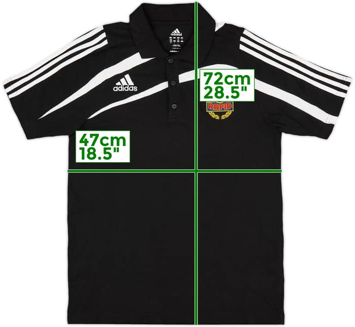 2008-09 Rapid Vienna adidas Polo Shirt - 8/10 - (M)