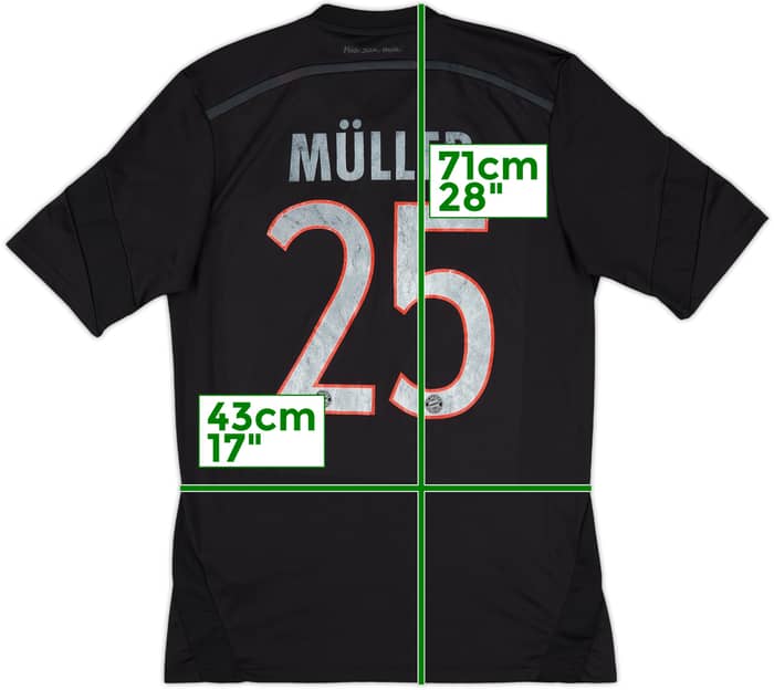 2014-15 Bayern Munich Third Shirt Muller #25 - 5/10 - (S)