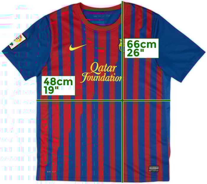 2011-12 Barcelona Home Shirt - 9/10 - (XL.Boys)