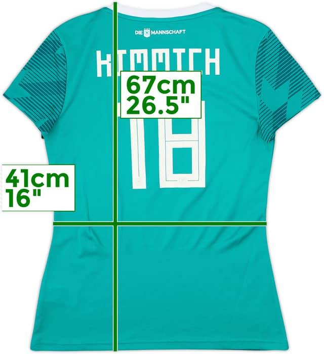 2018-19 Germany Away Shirt Kimmich #18 - 10/10 - (Women's M)