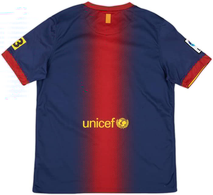 2012-13 Barcelona Home Shirt - 7/10 - (XL.Boys)
