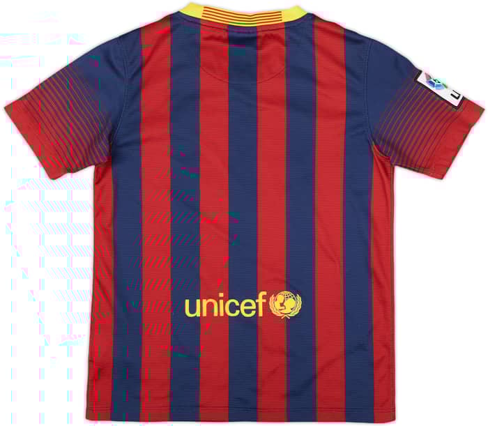2013-14 Barcelona Home Shirt - 7/10 - (M.Boys)