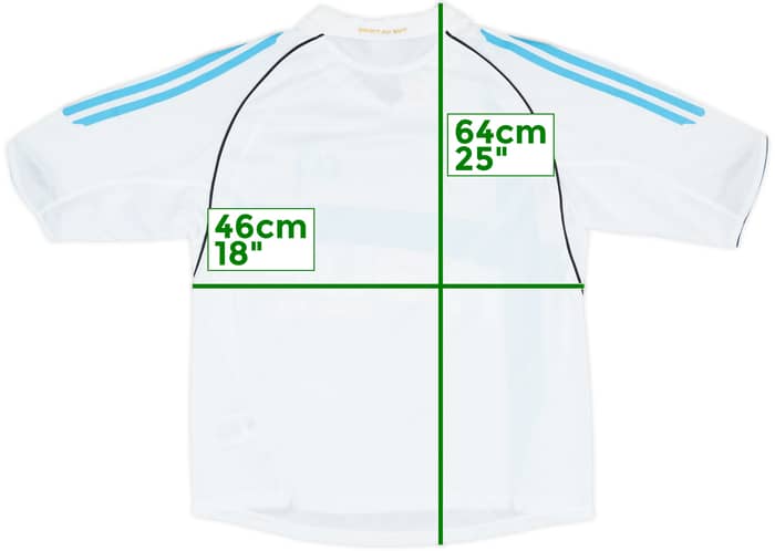 2005-06 Olympique Marseille Home Shirt - 9/10 - (XL.Boys)