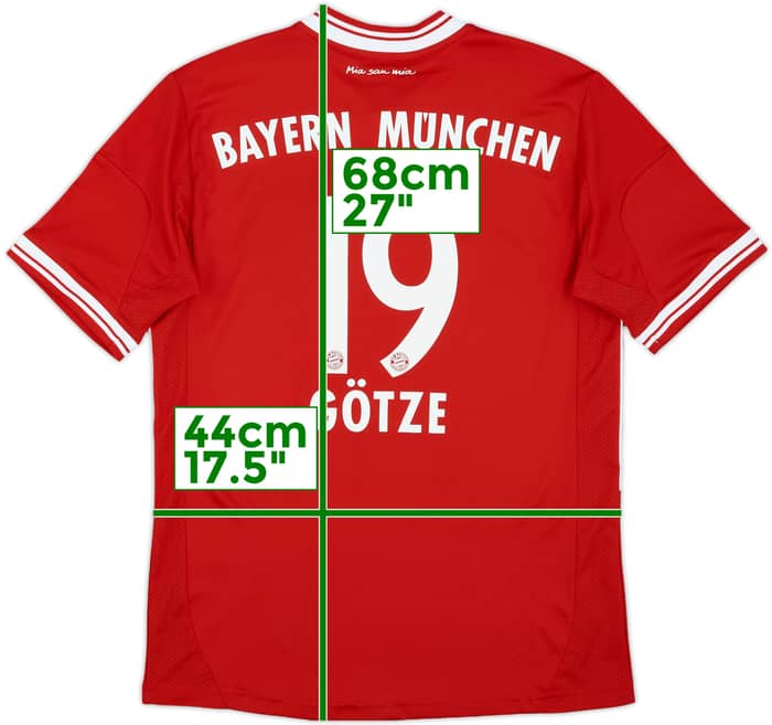 2013-14 Bayern Munich Home Shirt Gotze #19 - 8/10 - (L.Boys)