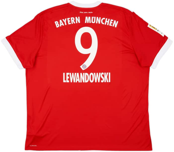 2017-18 Bayern Munich Home Shirt Lewandowski #9 - 8/10 - (XXL)
