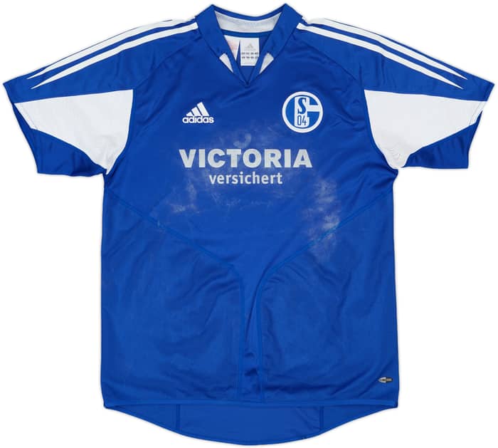 2004-05 Schalke Home Shirt - 3/10 - (XS)