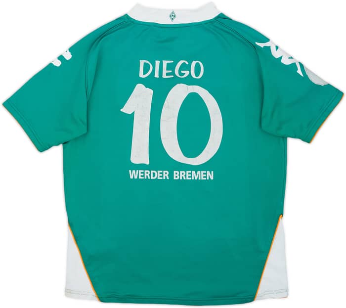 2007-08 Werder Bremen Home Shirt Diego #10 - 6/10 - (XL.Boys)