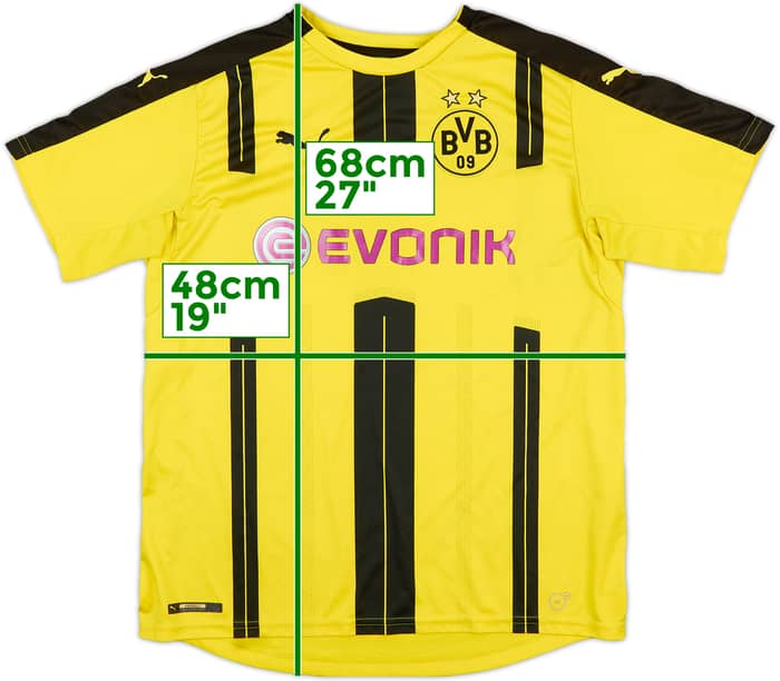 2016-17 Borussia Dortmund Home Shirt - 7/10 - (XL.Boys)