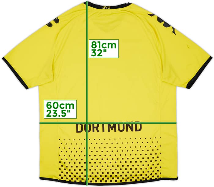 2011-12 Borussia Dortmund Home Shirt - 8/10 - (XXL)
