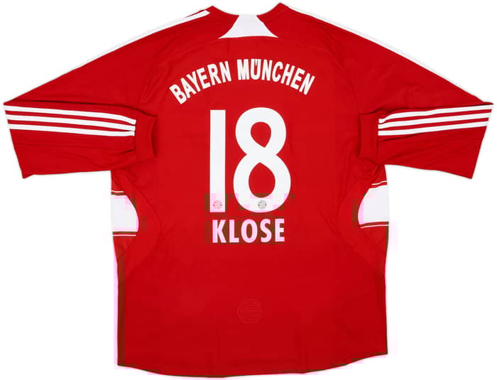 2008-09 Bayern Munich Home L/S Shirt Klose #18 - 7/10 - (XL)