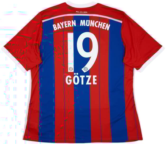 2014-15 Bayern Munich Home Shirt Gotze #19 - 6/10 - (XXL)