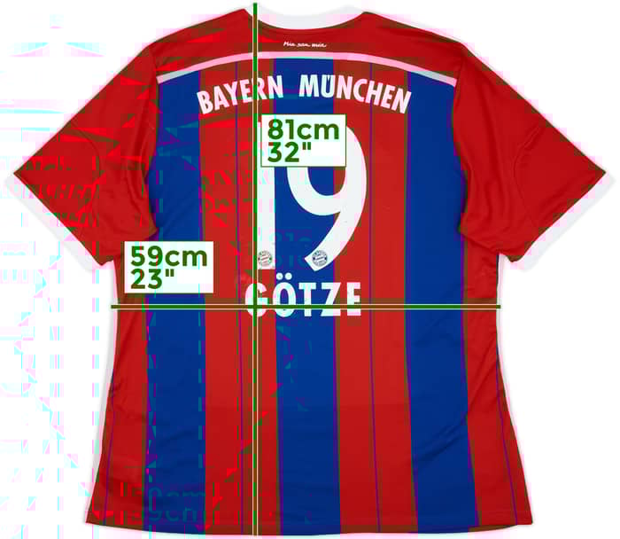 2014-15 Bayern Munich Home Shirt Gotze #19 - 6/10 - (XXL)