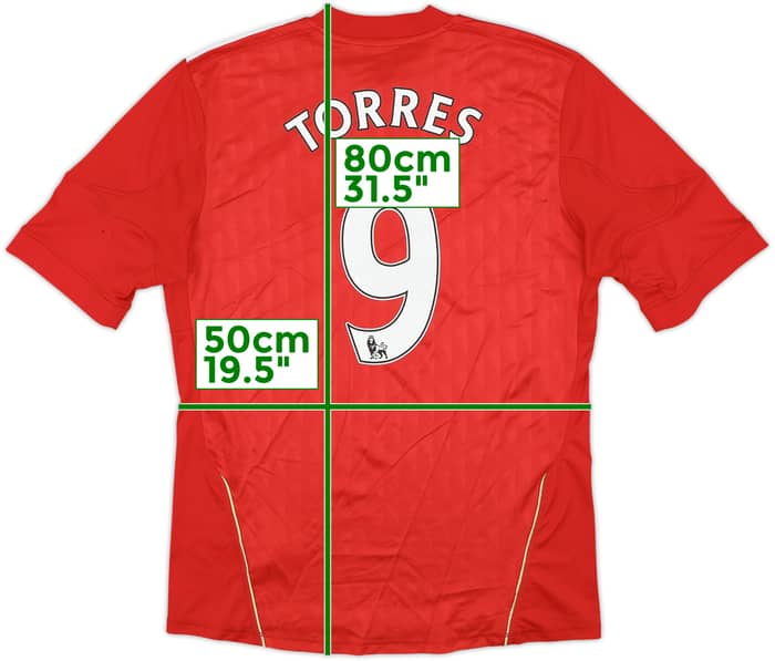 2010-12 Liverpool Home Shirt Torres #9 - 6/10 - (M)