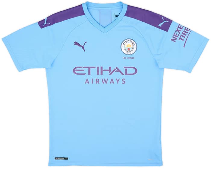 2019-20 Manchester City Home Shirt De Bruyne #17 - 8/10 - (M)