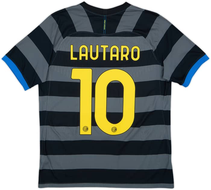 Camiseta auténtica de la tercera equipación del Inter Milan 2020-21 Lautaro #10 - 8/10 - (M)