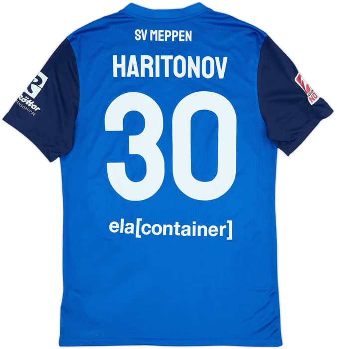 2023-24 Meppen Match Issue Home Shirt Haritonov #30