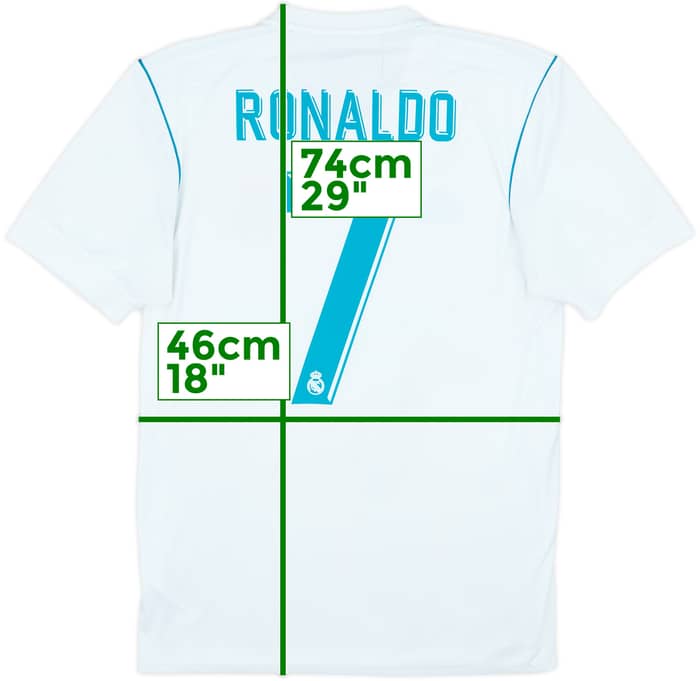 2017-18 Real Madrid Home Shirt Ronaldo #7 - 7/10 - (M)