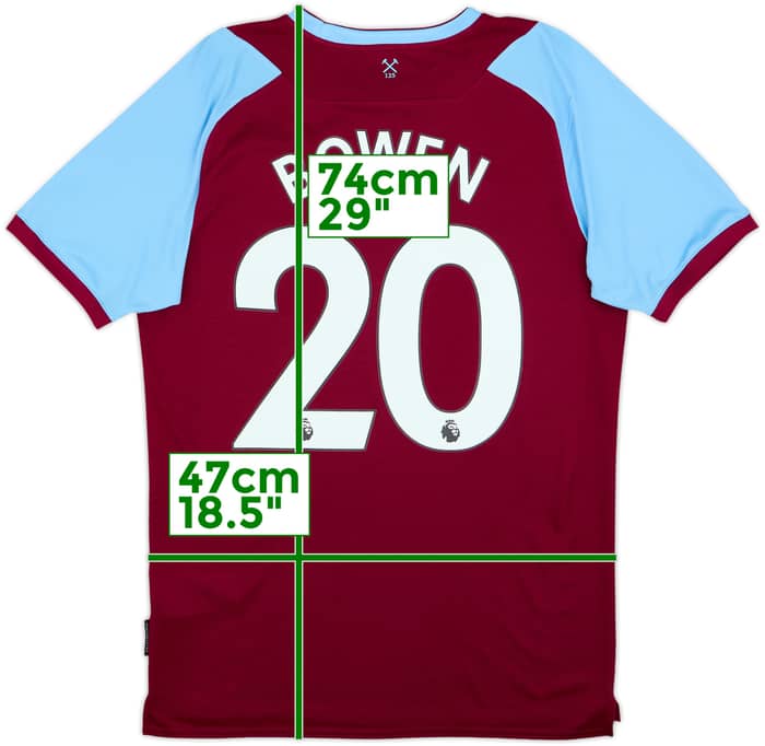 2020-21 West Ham Home Shirt Bowen #20 - 8/10 - (M)