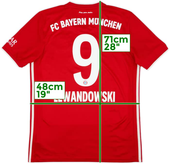 Camiseta de local del Bayern Munich 2020-21 Lewandowski #9 - 8/10 - (M)