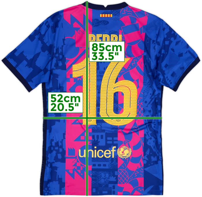 Camiseta de la tercera equipación del Barcelona 2021-22 Pedri #16 - 10/10 - (S)