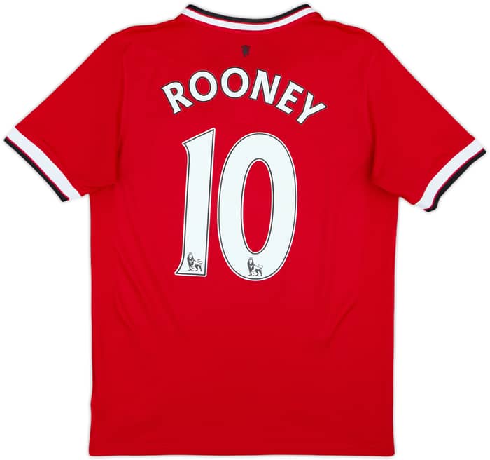 2014-15 Manchester United Home Shirt Rooney #10 - 8/10 - (XL.Boys)
