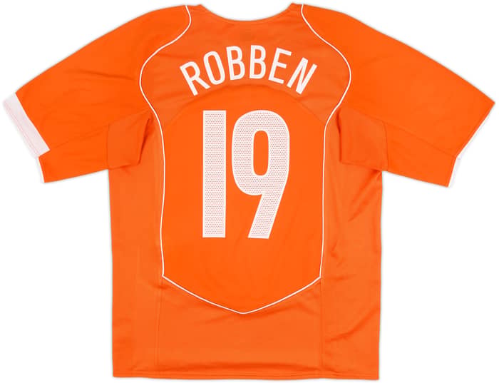 2004-06 Países Bajos Camiseta Local Robben #19 - 6/10 - (L)