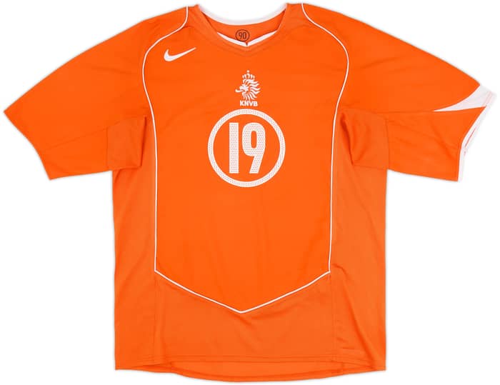 2004-06 Países Bajos Camiseta Local Robben #19 - 6/10 - (L)