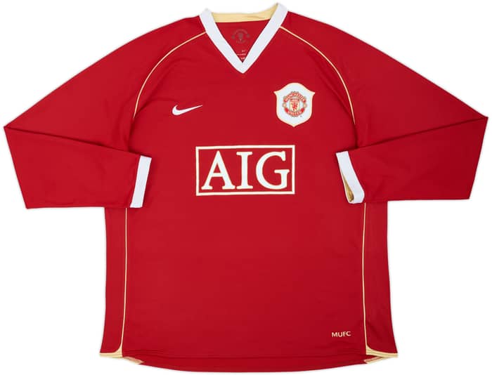 2006-07 Manchester United Home L/S Shirt Ronaldo #7 - 8/10 - (XL)