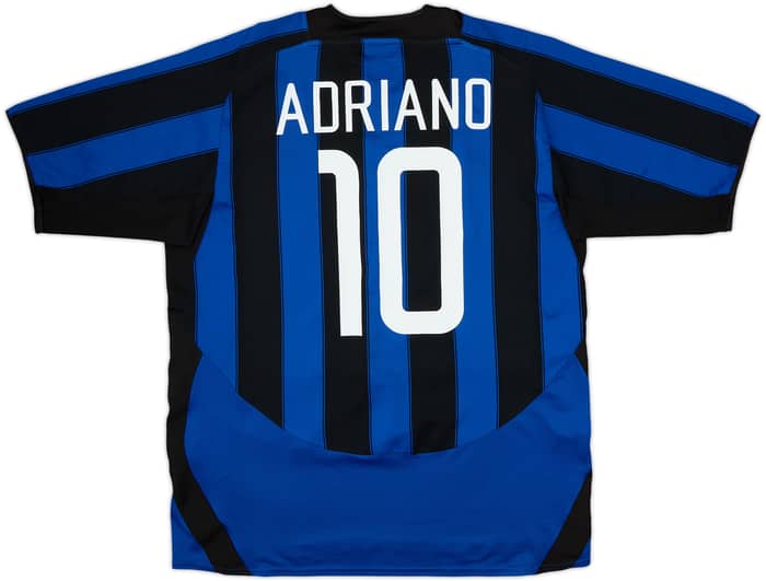 2003-04 Inter Milan Home Shirt Adriano #10 - 6/10 - (XL)