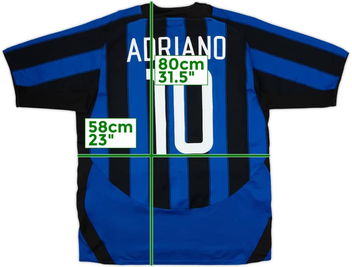 2003-04 Inter Milan Home Shirt Adriano #10 - 6/10 - (XL)