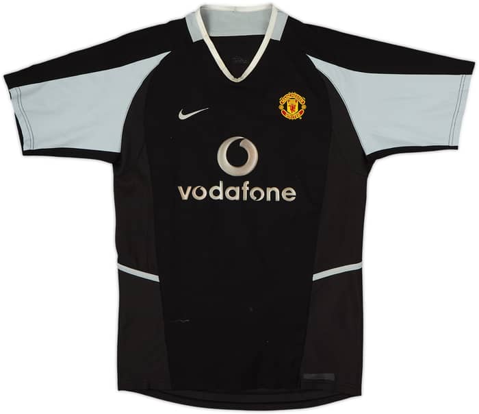 2002-04 Manchester United GK S/S Shirt Barthez #1 - 8/10 - (XL.Boys)