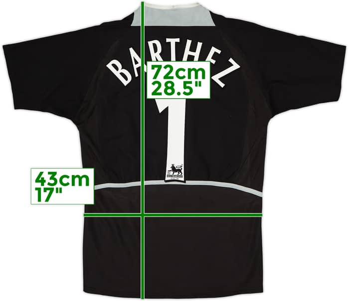 2002-04 Manchester United GK S/S Shirt Barthez #1 - 8/10 - (XL.Boys)