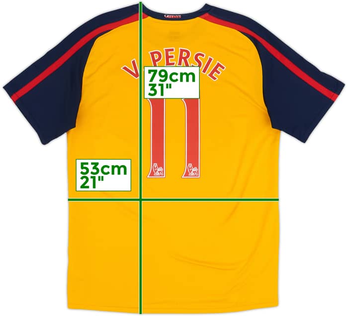 2008-09 Arsenal Away Shirt V.Persie #11 - 6/10 - (L)