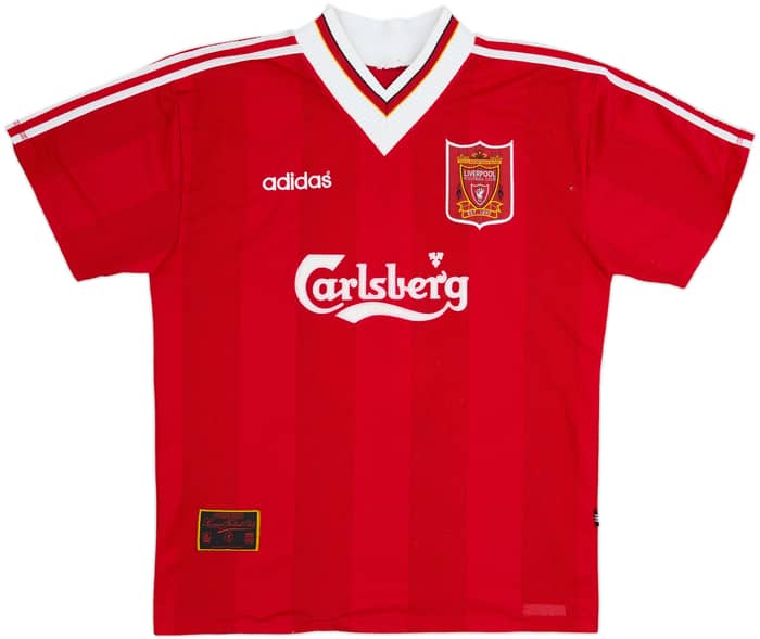 1995-96 Liverpool Home Shirt Rush #9 - 8/10 - (L)