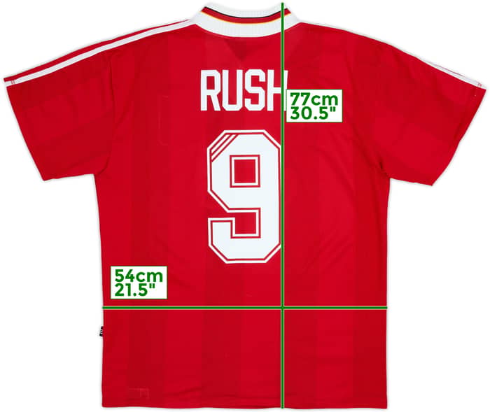 1995-96 Liverpool Home Shirt Rush #9 - 8/10 - (L)