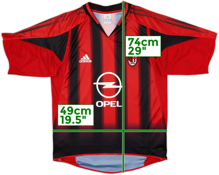 Camiseta de local del AC Milan 2004-05 - 4/10 - (S)