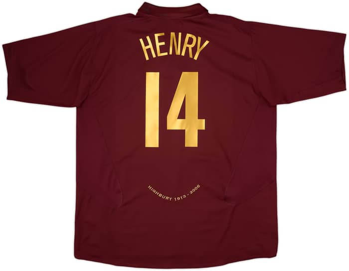 2005-06 Arsenal Home Shirt Henry #14 - 5/10 - (3XL)