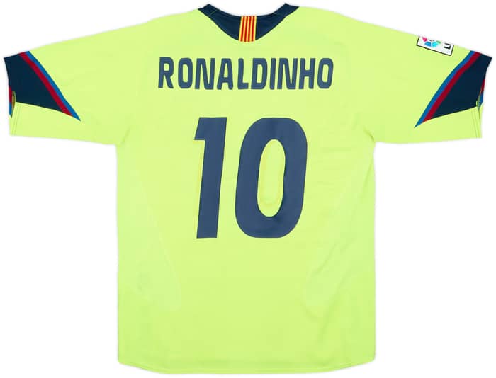 2005-06 Barcelona Away Shirt Ronaldinho #10 - 5/10 - (M)