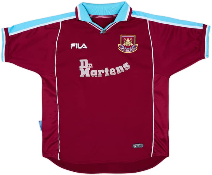 1999-01 West Ham Home Shirt Di Canio #10 - 7/10 - (XL)