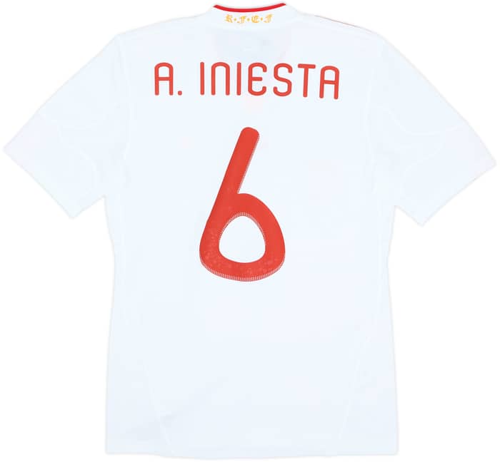 2011 Spain Away Shirt A.Iniesta #6 (S)