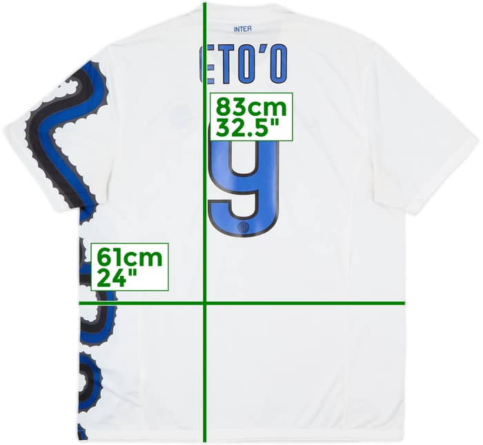 2010-11 Inter Milan Away Shirt Eto'o #9 - 6/10 - (XL)