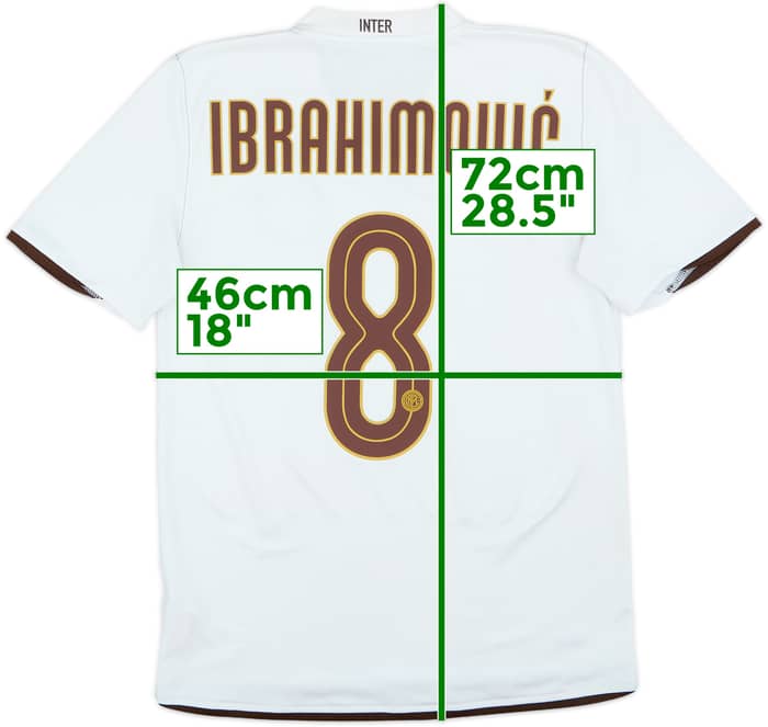 2008-09 Inter Milan Away Shirt Ibrahimovic #8 - 5/10 - (M)