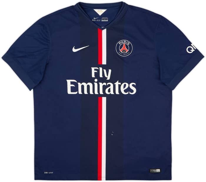 2014-15 Paris Saint-Germain Home Shirt Ibrahimovic #10 - 6/10 - (XL)
